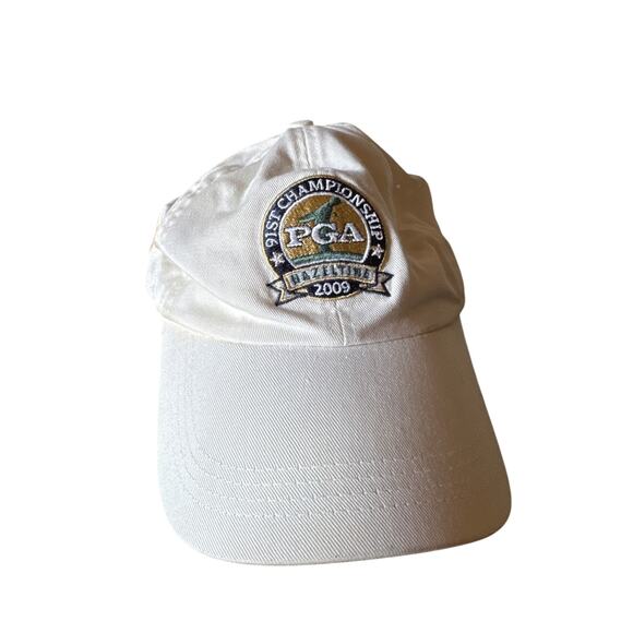 2009 91st PGA Championship Hazeltine White Embroidered Strapback Dad Hat - Picture 1 of 6